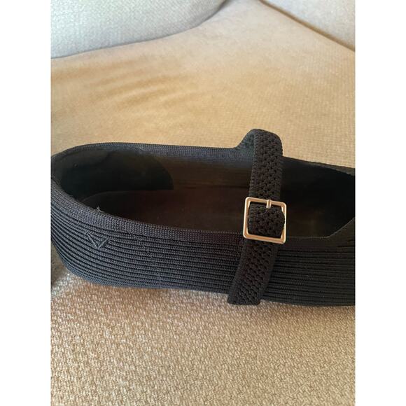 Vivaia Margot Square Toe Mary Jane Flats Black Shoes EU 37 US 6.5 - Picture 11 of 16